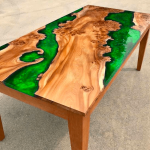 Table Bureau Epoxy Vert